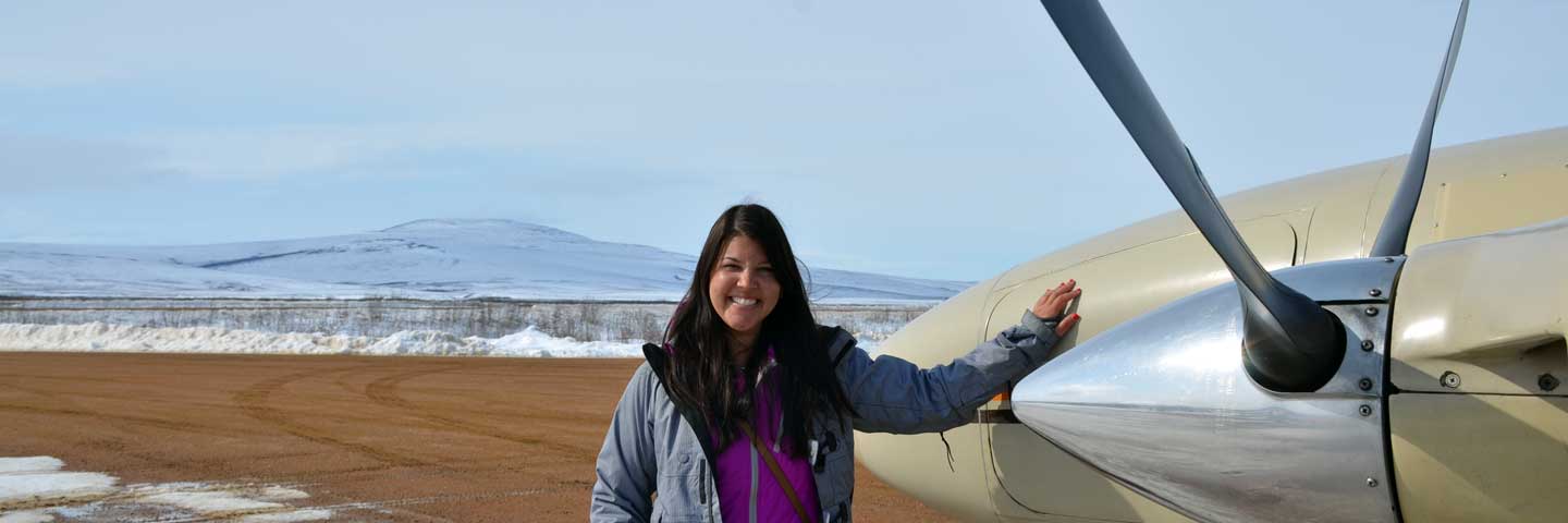Holly Zuluaga in rural Alaska