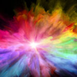 colorful rainbow explosion of creativity